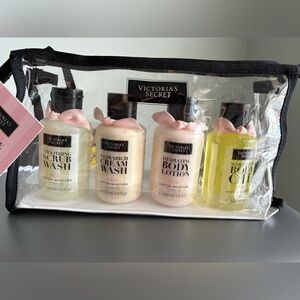 NWT Victoria Secret Acai Body Care Gift Set with Zipped Pouch